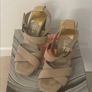 Cole Haan Tan Strappy Sandals